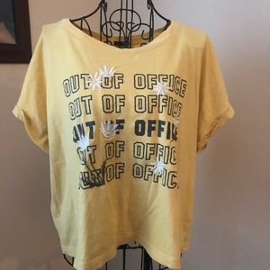 Aberrombie and Fitch yellow shirt. Size medium.
